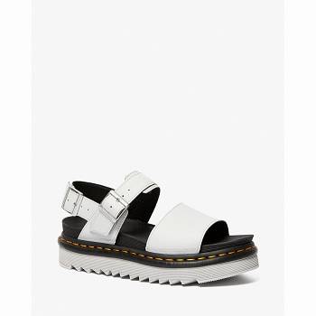 Dr Martens Voss Kožené Strap - Siva Sandale Damske, DR0400